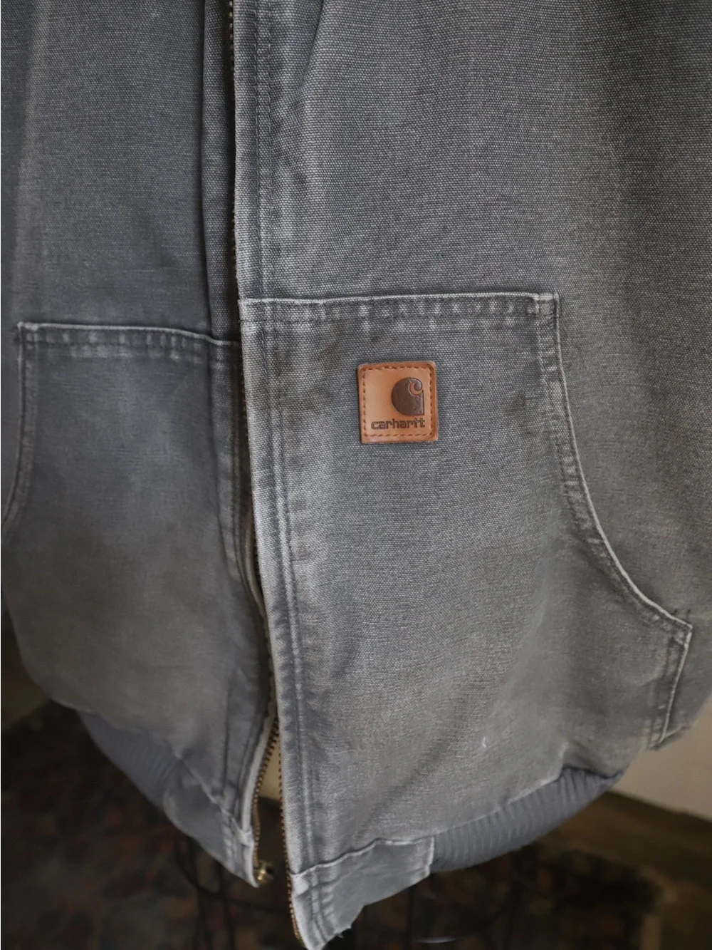 Carhartt Hooded Work Jacket in Faded Gray size 2X Tall